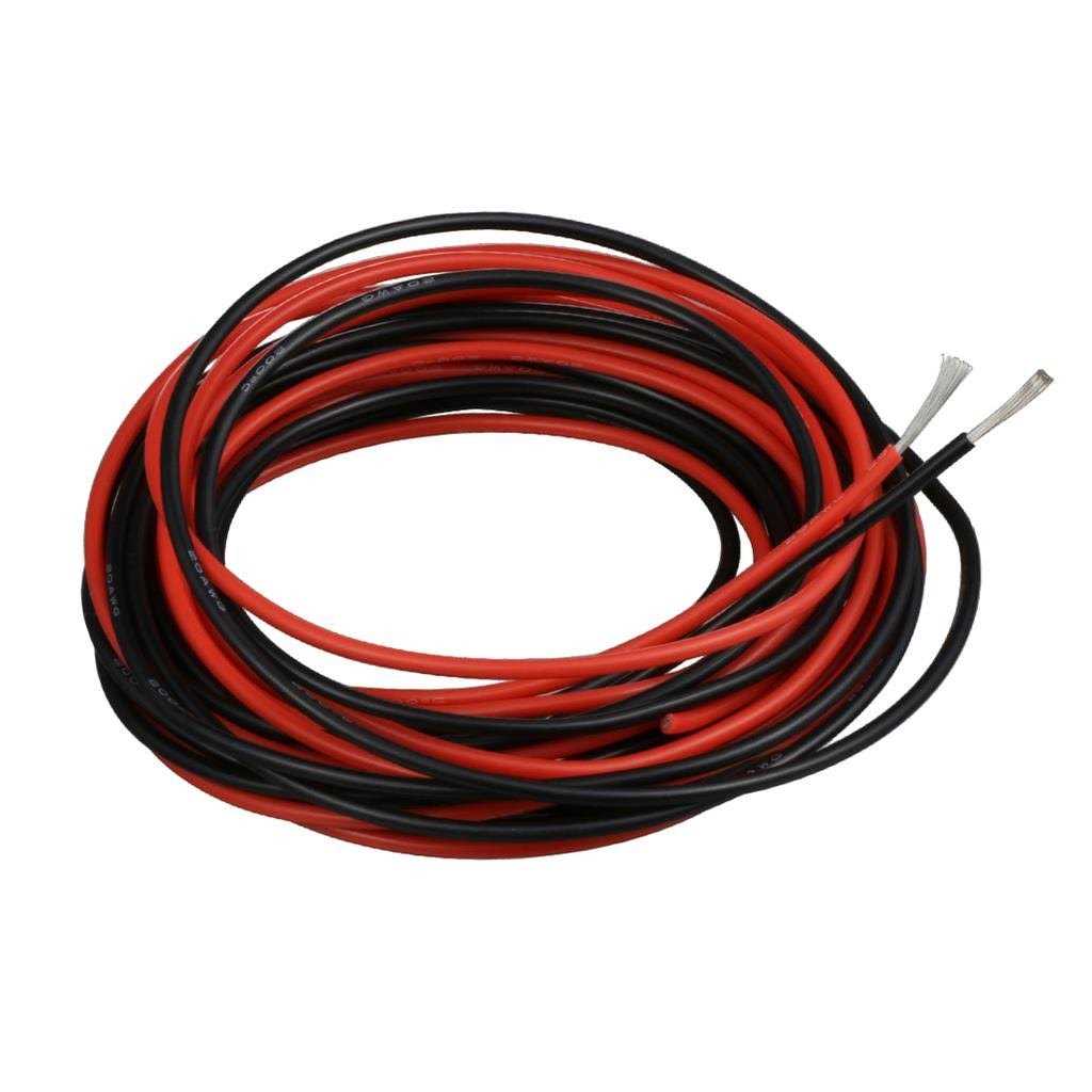 BNTECHGO Gauge Silicone Wire 10 ft red and 10 ft Black Flexible AWG Stranded Copper Wire