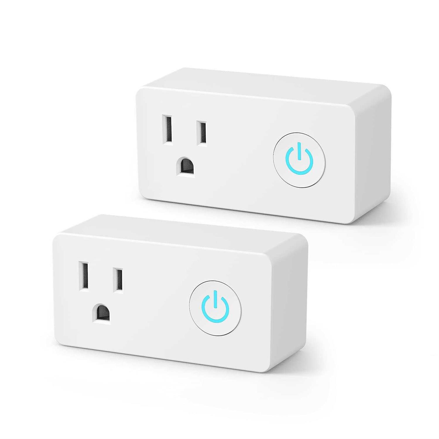 BN-LINK WiFi Heavy Duty Smart Plug Outlet, No Hub Required with Energy Monitoring and Timer Function, White, Compatible with Alexa and Google