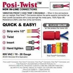 Posi-Products Posi-Twist Wire Connectors 18-26 Gauge - Image 4
