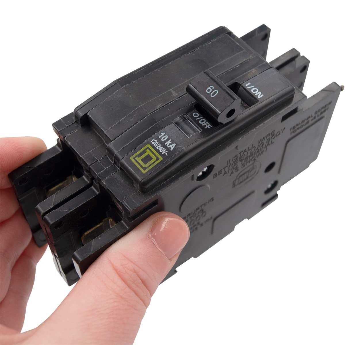 Supplying Demand 425097 QOU260 Circuit Breaker 230V 60A 2-Pole DIN Rail Mounting - Image 2
