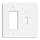 Leviton PJ126-W White 2 Gang Thermoplastic Nylon Rocker & Toggle Wall Plate - Image 4