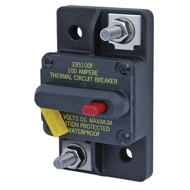 Blue Sea 7184 285-Series 60 Amp Circuit Breaker Surface Mount - Image 5