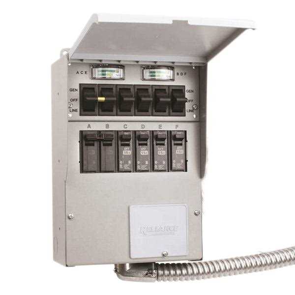 Reliance 506C 120/240-Volt 50-Amp 6-Circuit Pro/Tran Indoor Transfer Switch - Image 2