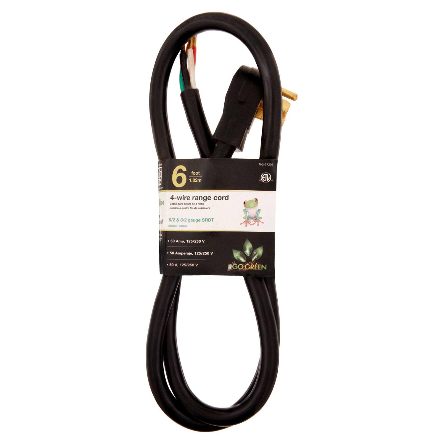 Gogreen Power 6' 4-Wire Range Cord - Image 2