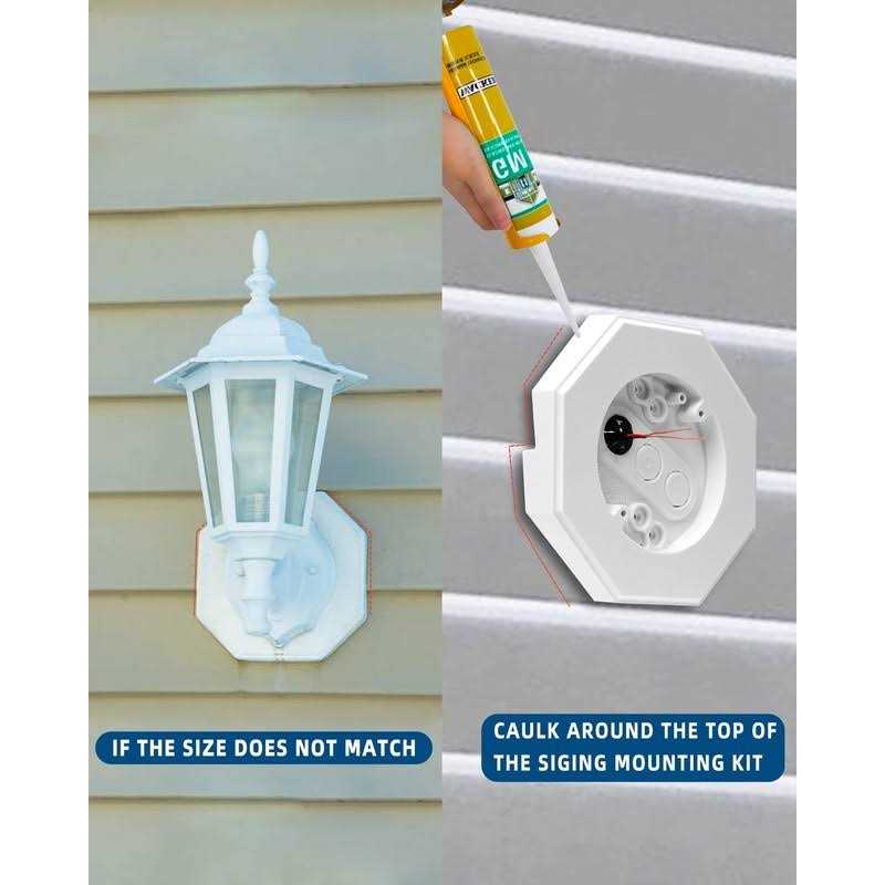 Jowizgo Light Mounting Block Siding Mount Squar with Built-in Box - Image 3