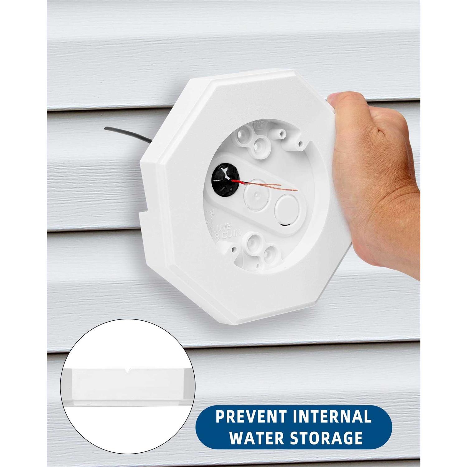 Jowizgo Light Mounting Block Siding Mount Squar with Built-in Box - Image 4