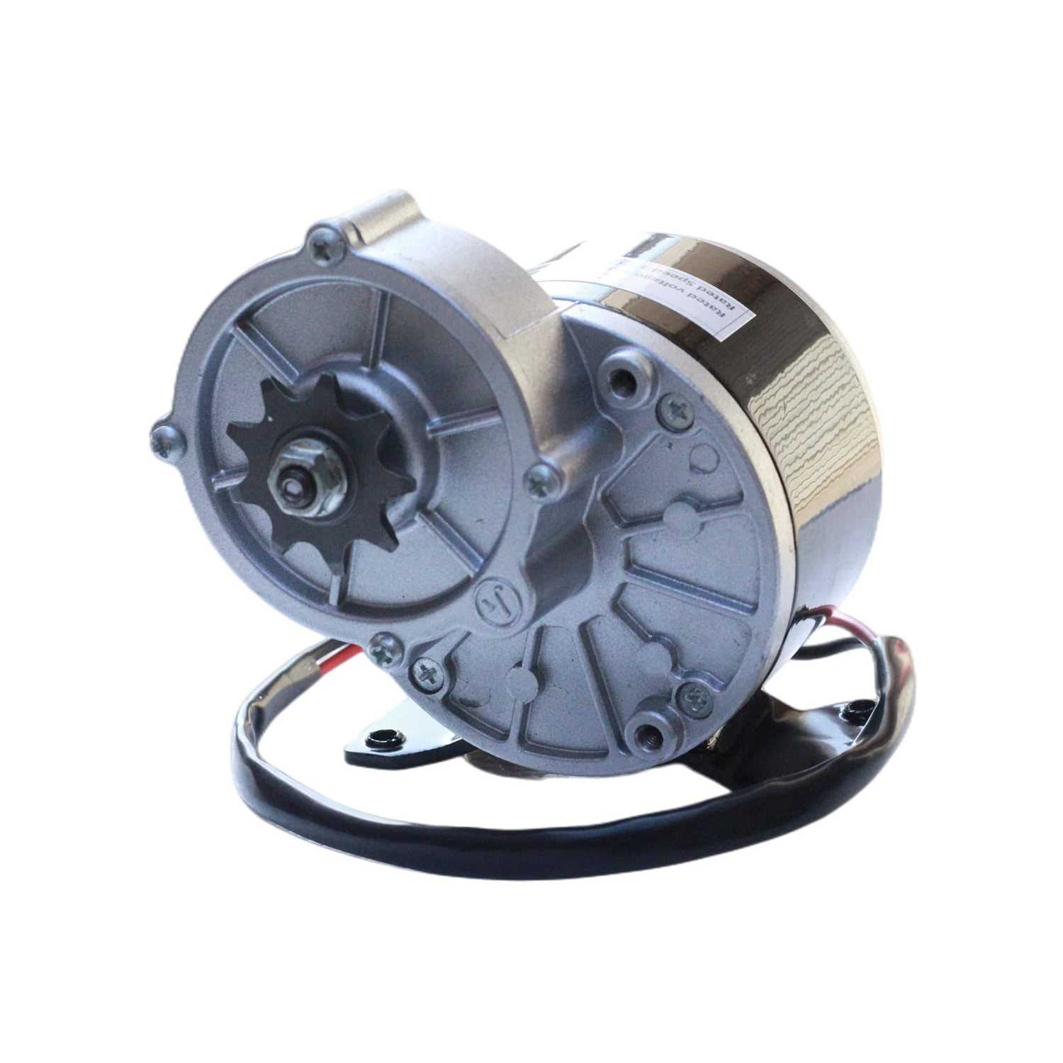 TRKIMAL 12/24 Volt DC 250W/350 Watt Gear Reduction Brushed Electric Motor with 9 Tooth Sprocket for E-Bike Mini Bikes Scooter