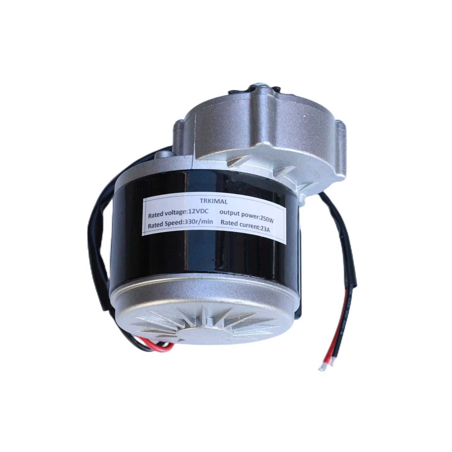 TRKIMAL 12/24 Volt DC 250W/350 Watt Gear Reduction Brushed Electric Motor with 9 Tooth Sprocket for E-Bike Mini Bikes Scooter - Image 5