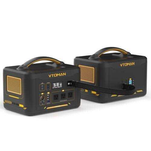 VTOMAN Jump 1500X Portable Power Station 1500W 828Wh LiFePO4 Battery Powered Generator with Capacity Expandable - Image 3