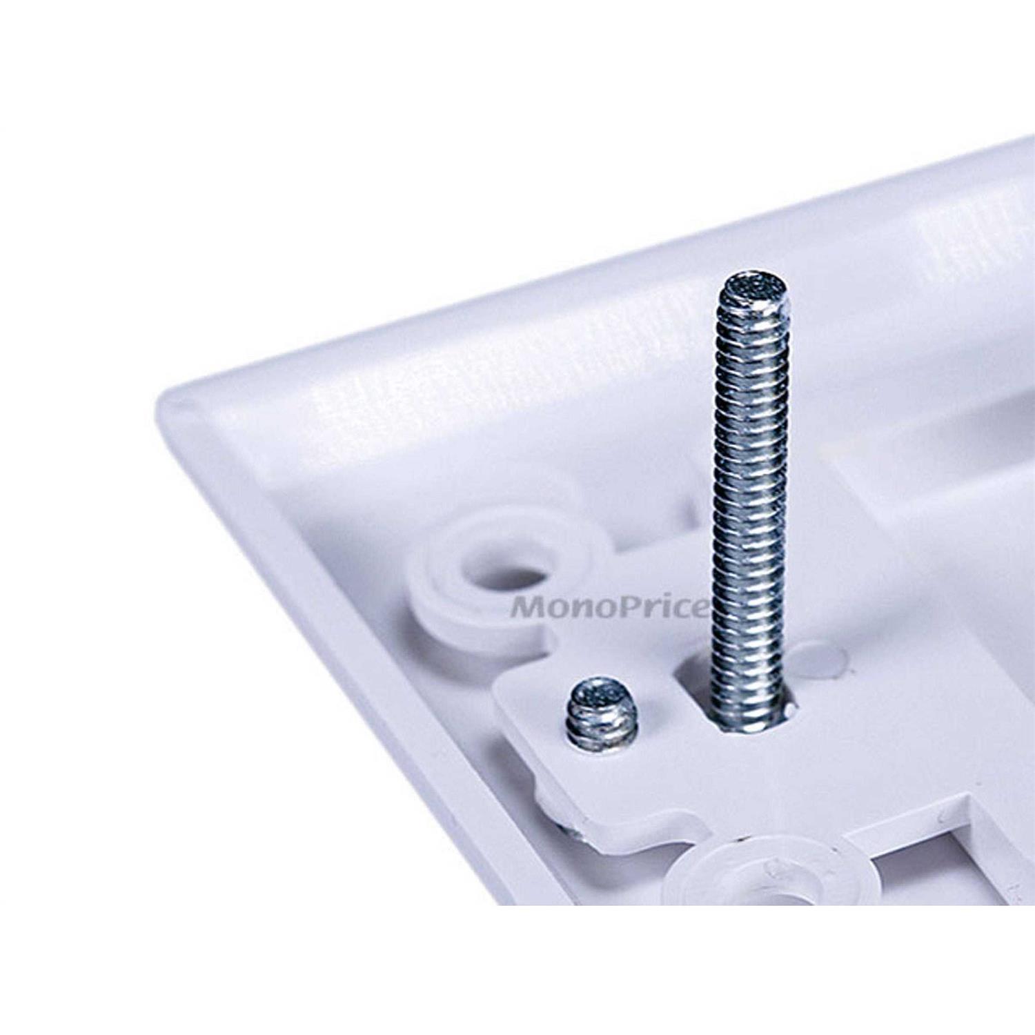 Monoprice Banana Binding Post Two-Piece Inset Wall Plate for 2 Speakers - Image 3