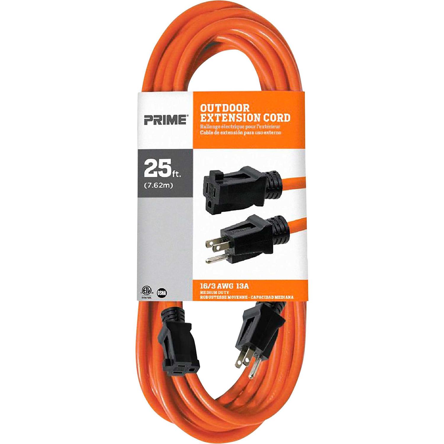 Prime 25 ft. Outdoor Extension Cord
