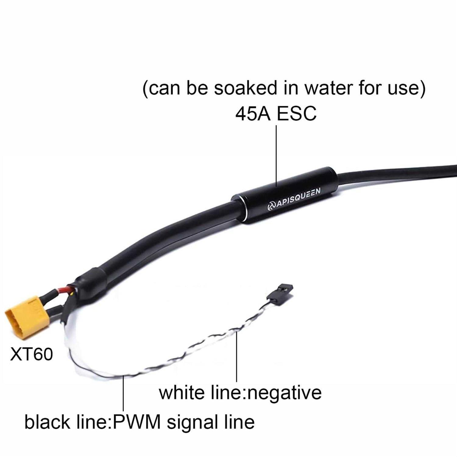 APISQUEEN 1.3kg Thrust 12-16V U2 Mini Underwater Thruster,with Bi-Directional Waterproof ESC,130W Brushless Motor for Kayaks,ROV,RC Boats,Underwater - Image 5