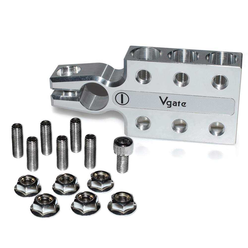 Vgate Lead Acid Battery Terminal Clamps, 8AWG up to 4/0 AWG Gauge, 12-Way Connectors, Positive and Negative - Image 2