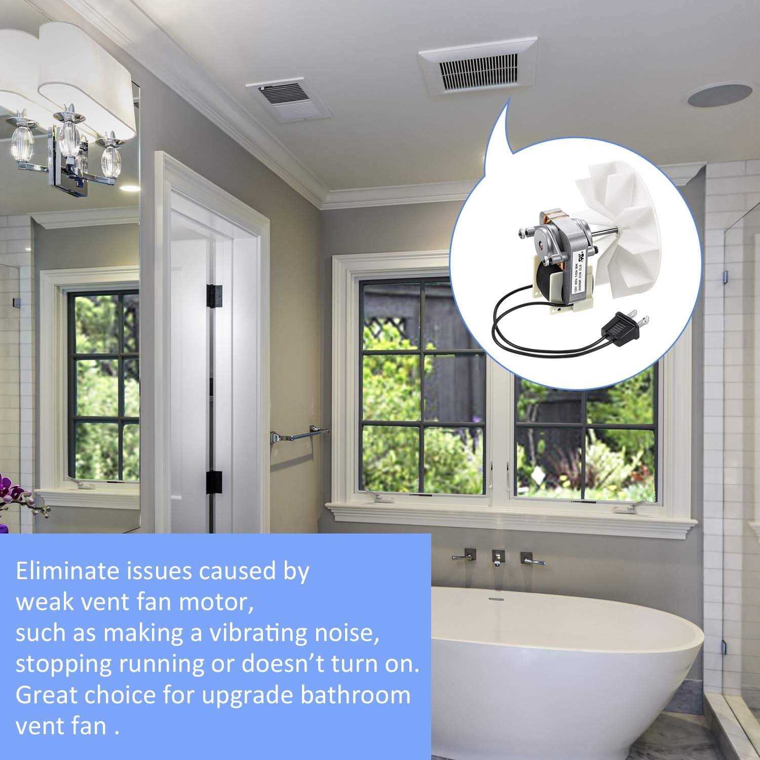 Fiada Universal Bathroom Vent Fan Motor Replacement Electric Motors Kit Compatible with Nutone Broan 50cfm 120v - Image 3