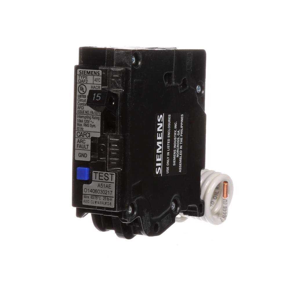 Siemens 15 Amp Single-Pole Combination AFCI Circuit Breaker QA115AFCP - Image 4
