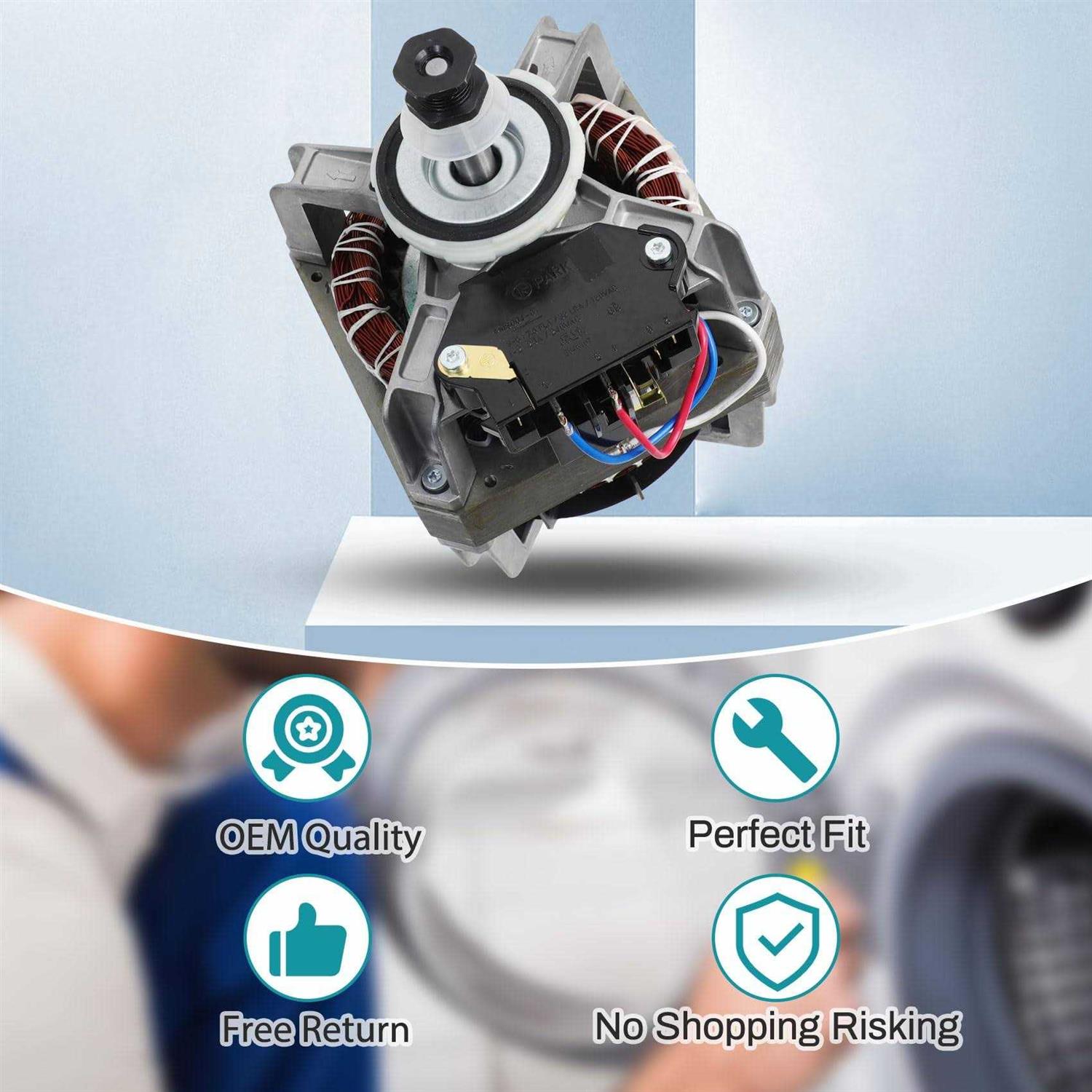 Upgraded 279827 Dryer Drive Motor OEM Quality Compatible with Whirlpool - Image 3