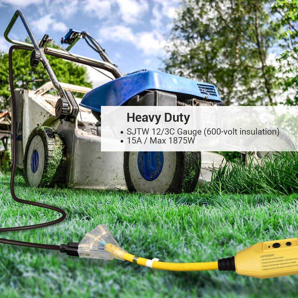 DEWENWILS Heavy-Duty Manual 3 ft. 12/3 Gauge Indoor/Outdoor GFCI Extension Cord with LED Lighted - Image 5