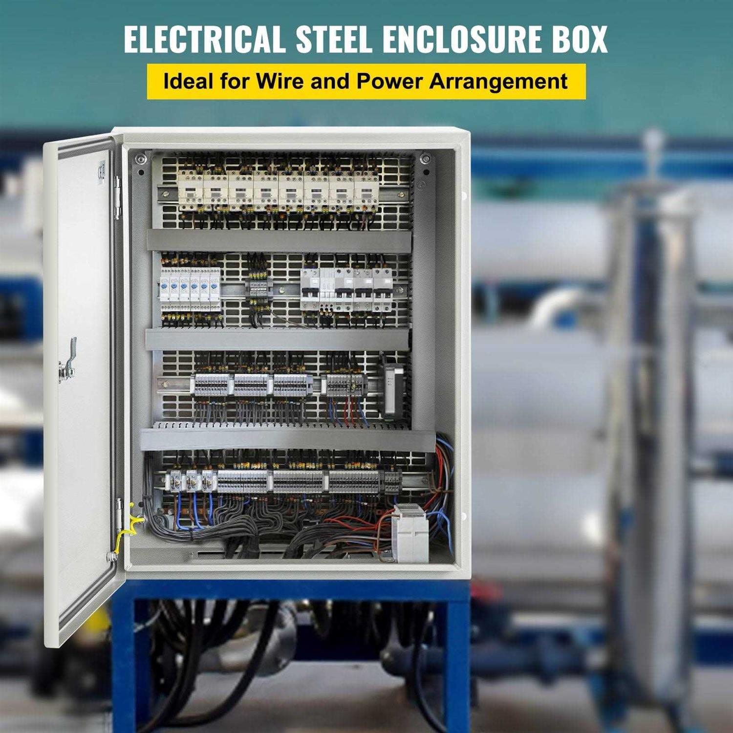 VEVOR NEMA Steel Enclosure 20 x 16 x 6'' NEMA 4X Steel Electrical Box - Image 4