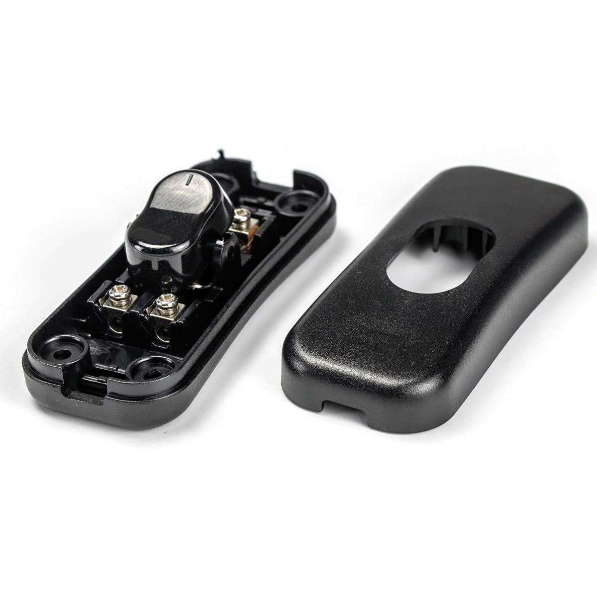 Inline Cord Switch 2-Pack PLUSPOE On-Off Control Lamp Rocker Switch for Lamp Cord Desk LED Lights,Black - Image 2