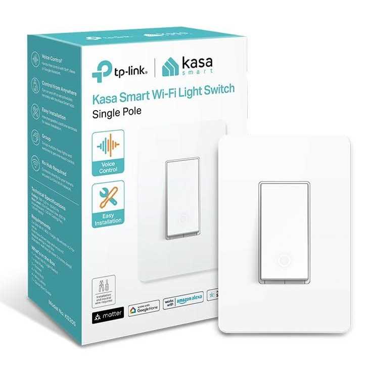 Kasa Smart Kasa Matter Smart Light Switch Voice Control w/Siri Alexa & Google Assistant KS205