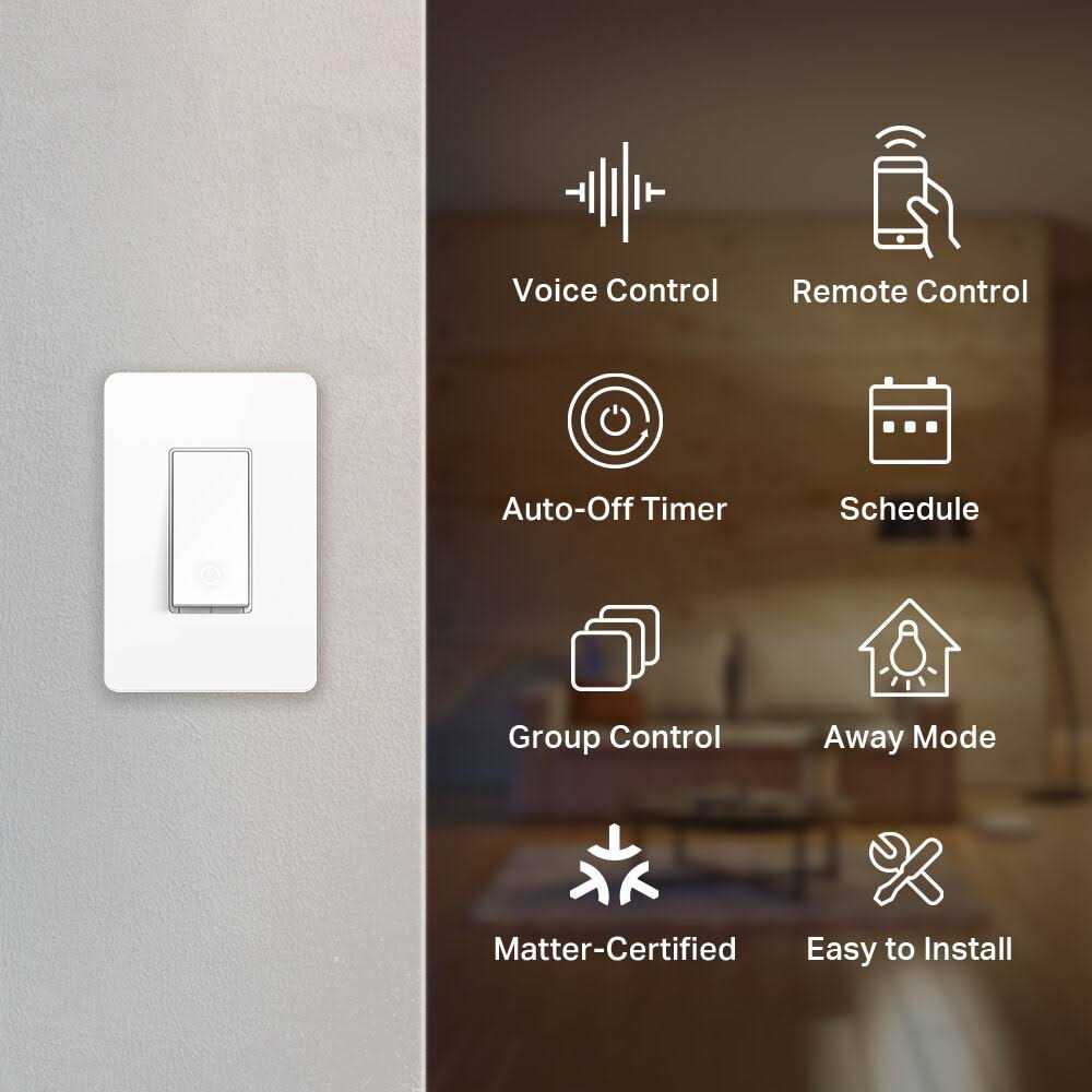 Kasa Smart Kasa Matter Smart Light Switch Voice Control w/Siri Alexa & Google Assistant KS205 - Image 4