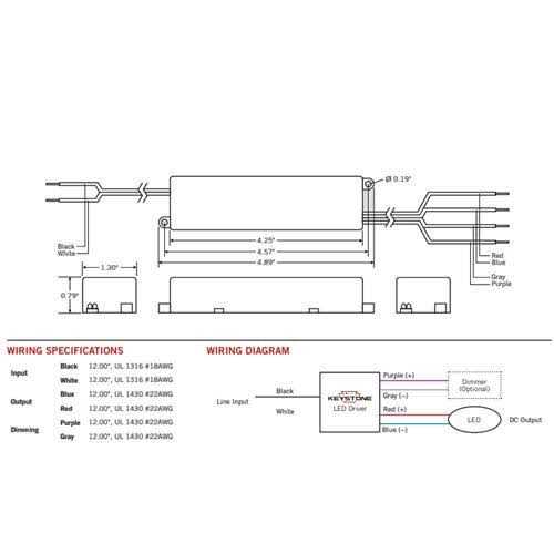 KTLD-12-UV-SC500-56-VDIM-AF1 Keystone Programmable LED Driver - Image 5