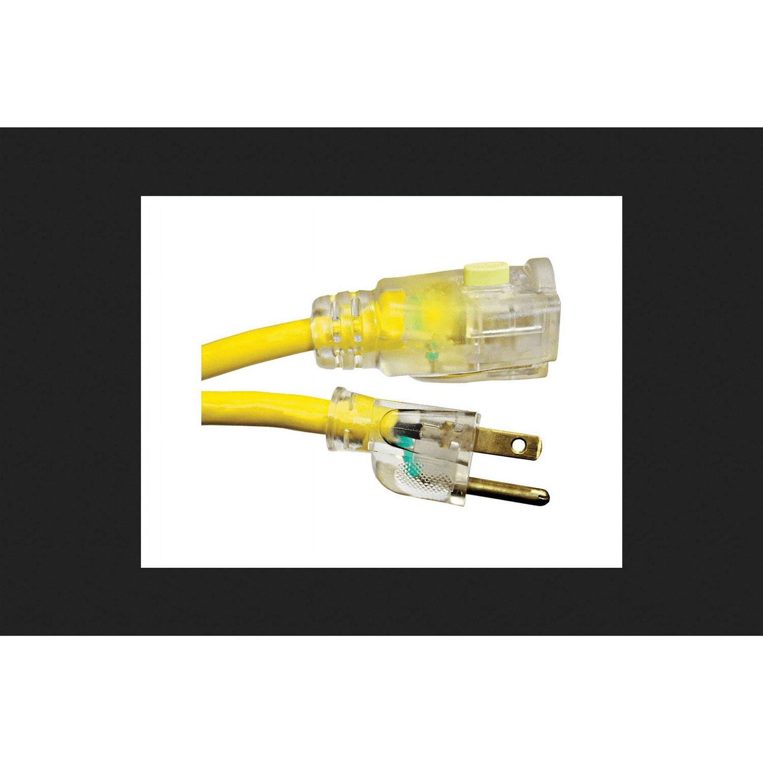 Monster Outdoor Extension Cord 14/3 SJTW Yellow