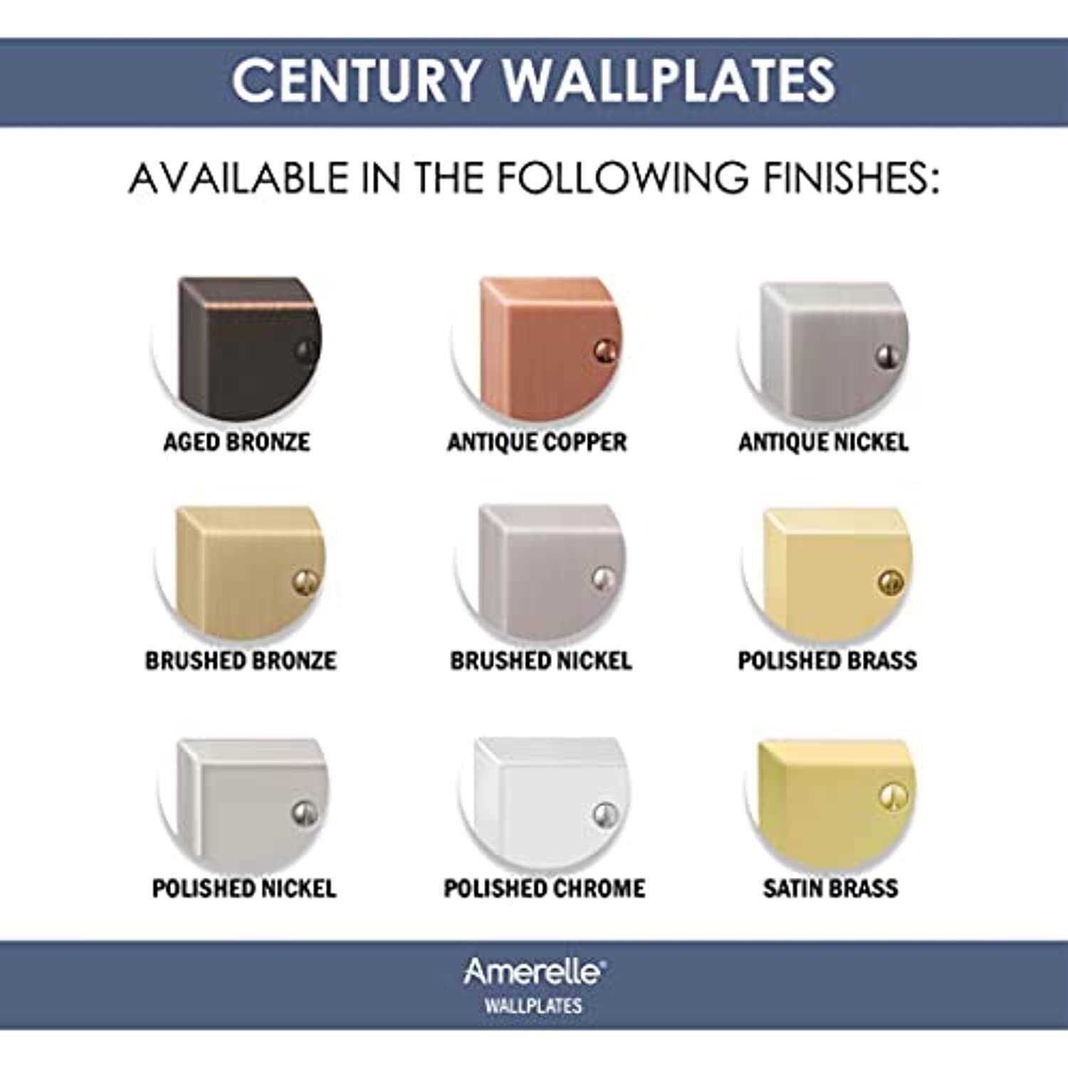 Amerelle Wall Plate Century Polished Brass 3 gang Stamped Steel Toggle - Image 4