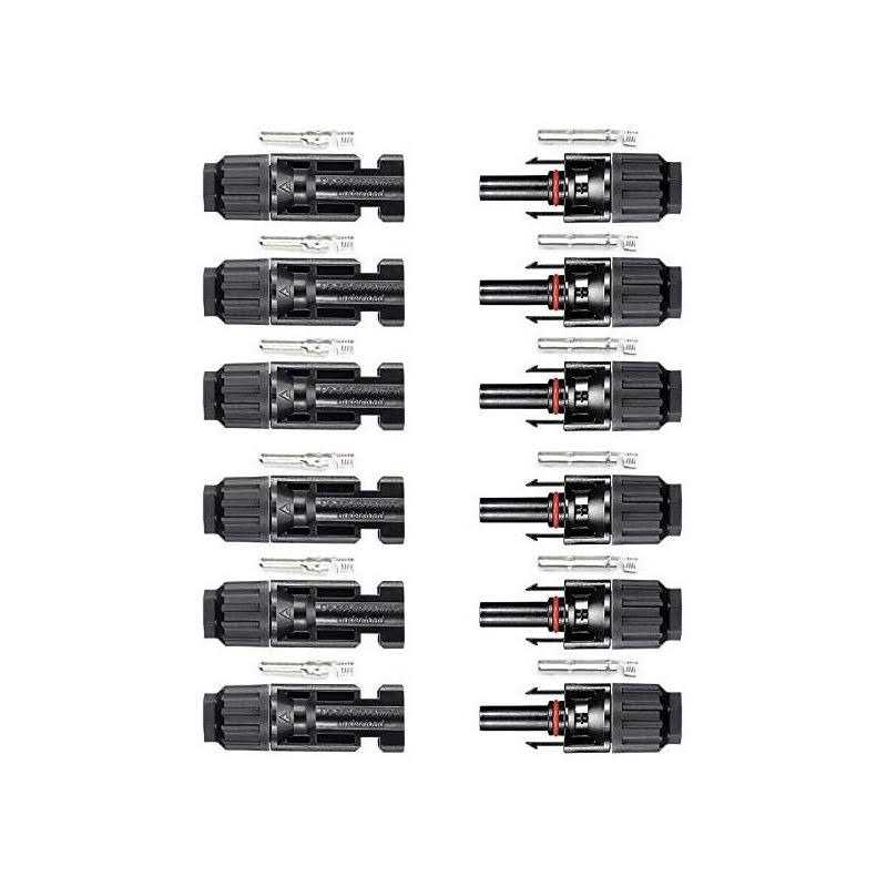BougeRV 12 Pcs Solar Connectors with Spanners Solar Panel Cable Connectors 6 Pairs Male/Female - Image 3