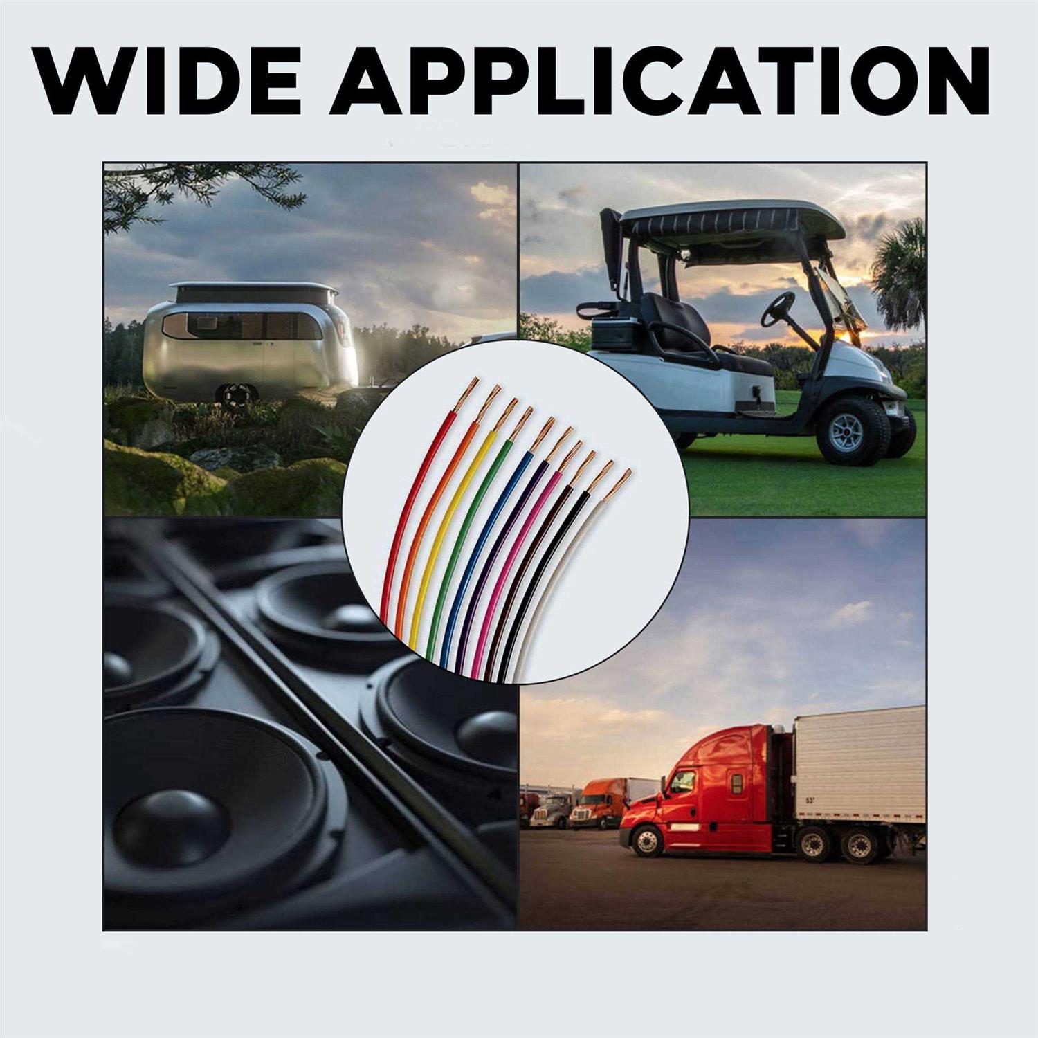 Best Connections 6 Rolls 14 Gauge 50 Feet Primary Remote Wire Copper Clad Single Conductor - Image 5