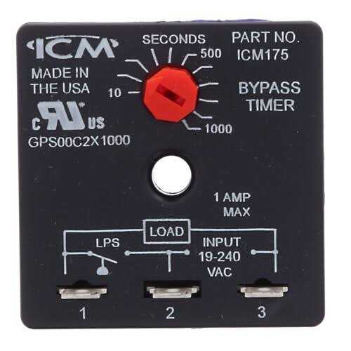 ICM Controls ICM175 Bypass Timer