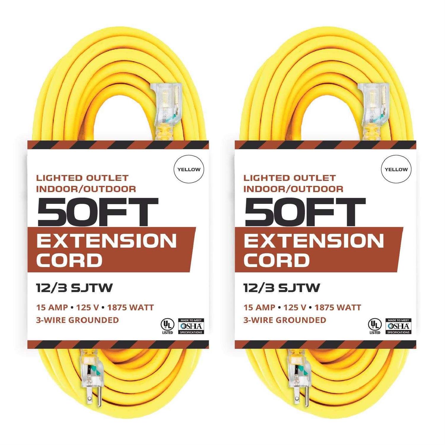 Iron Forge Cable Lighted Outdoor Extension Cord