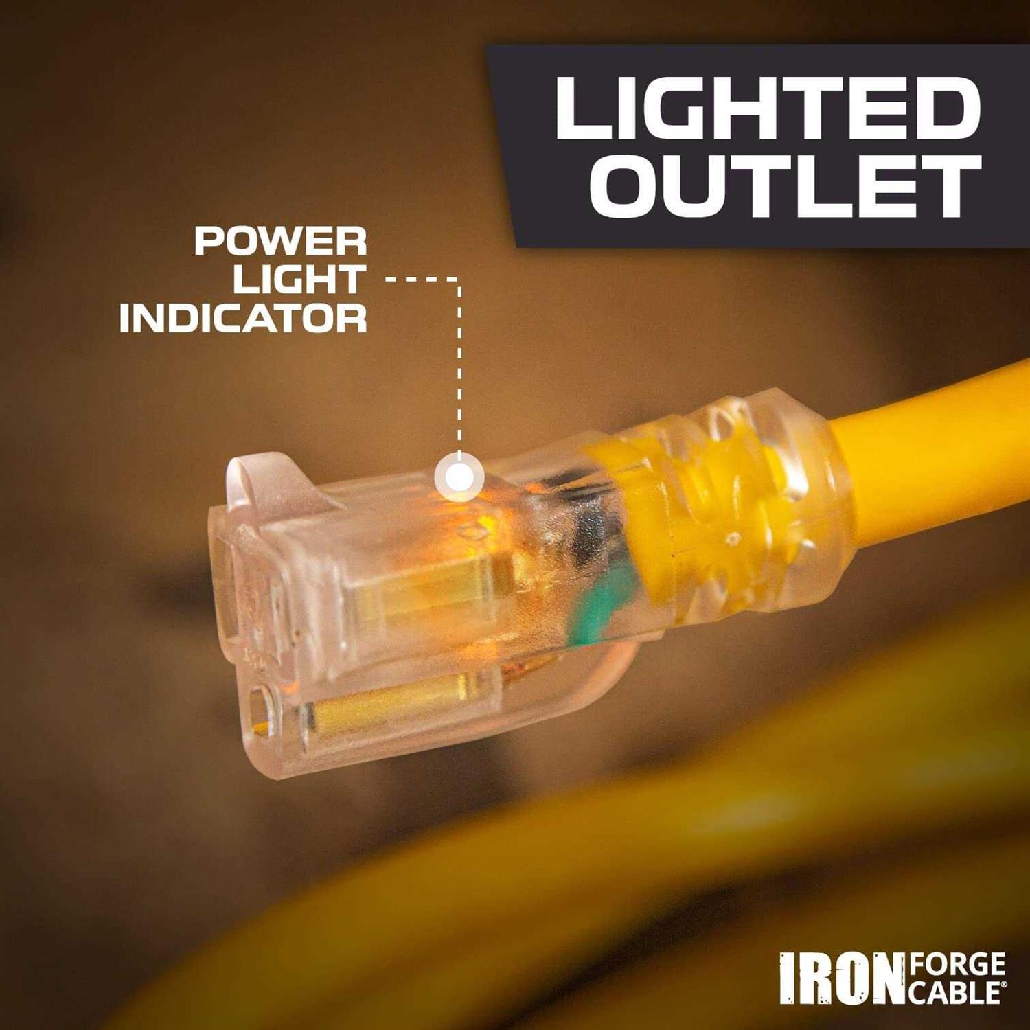 Iron Forge Cable Lighted Outdoor Extension Cord - Image 5
