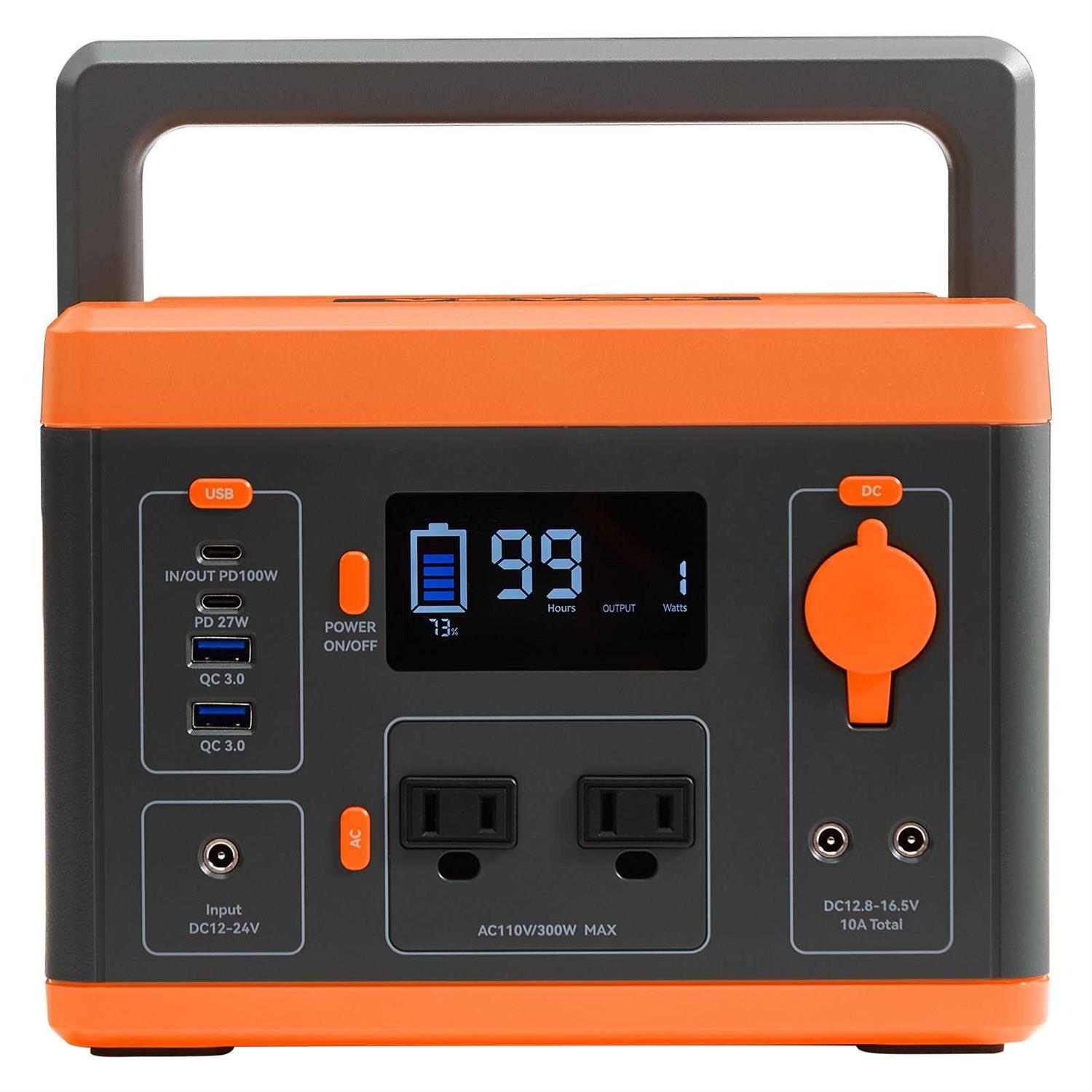 VEVOR Portable Power Station Solar Generator 296Wh 300W Backup Lithium Battery - Image 2