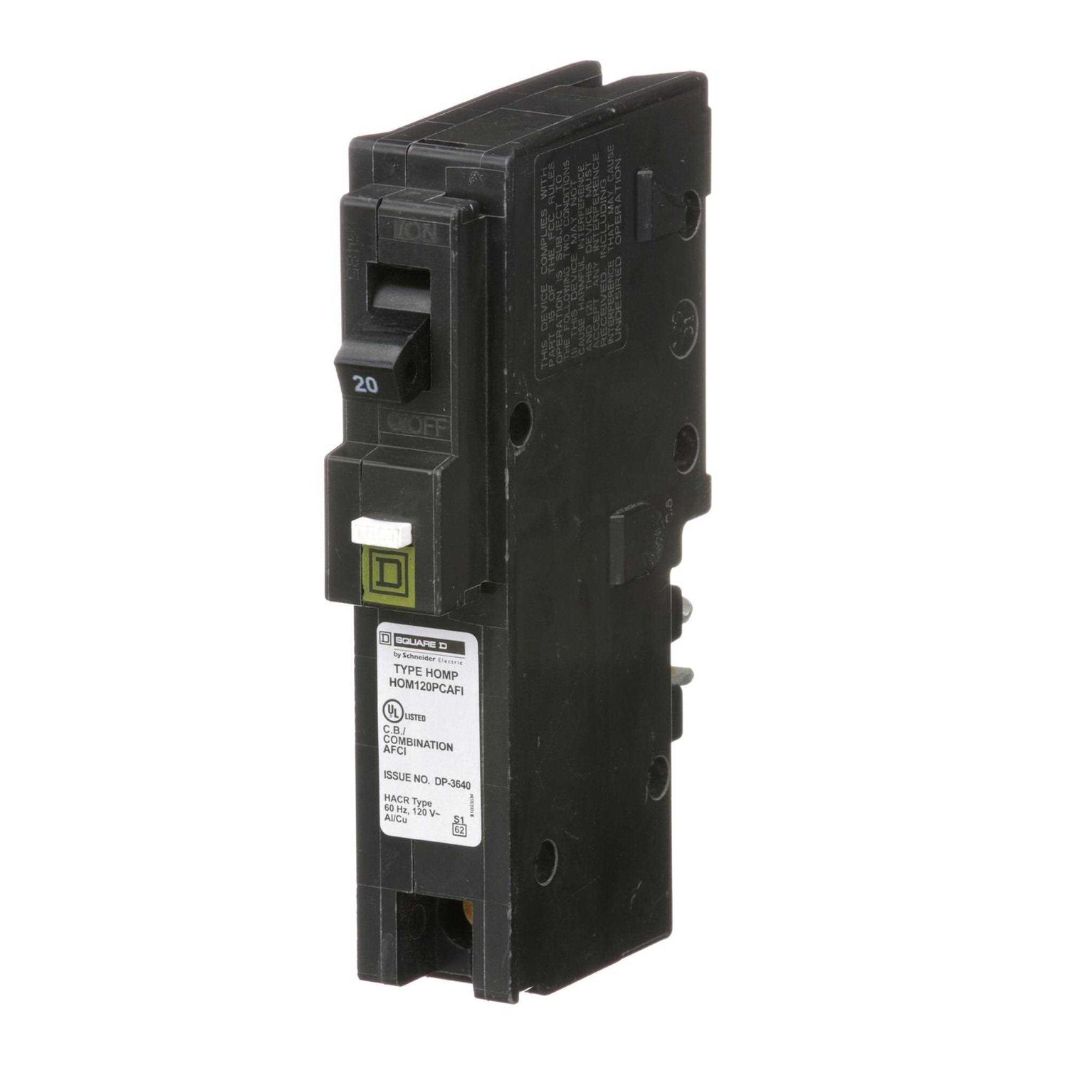 HOM120PCAFI Square D 20A 1 Pole Circuit Breaker - Image 2