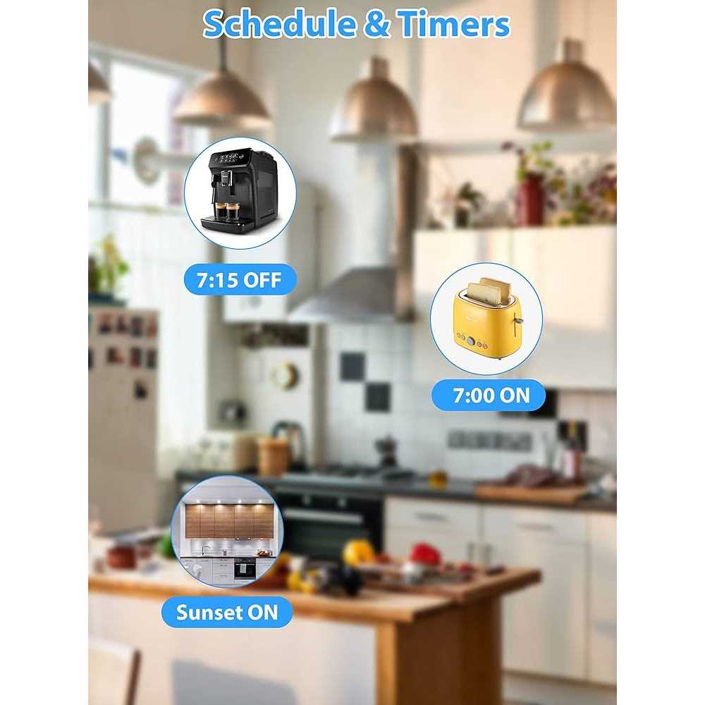 Smart Plug EIGHTREE, Alexa Smart Plugs That Work with Alexa and Google Home, Compatible with SmartThings, Smart Outlet with WiFi Remote Control and - Image 2