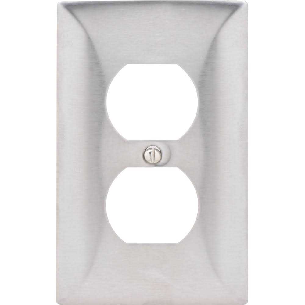 Leviton C-Series Stainless Steel 1-Gang Duplex Outlet Wall Plate - Image 5