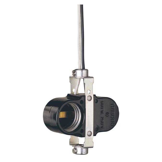 Leviton 9726-C2 One-Piece Glazed Porcelain Outlet Box Mount Incandescent Lampholder - Image 3