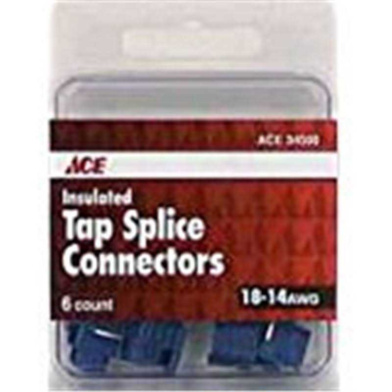 Ace 18-14 AWG Insulated Wire Tap Splice Connector Blue 6 pk - Image 3