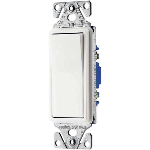 Eaton 15-Amp 3-Way Rocker Light Switch 7503W-BX-LW - Image 3