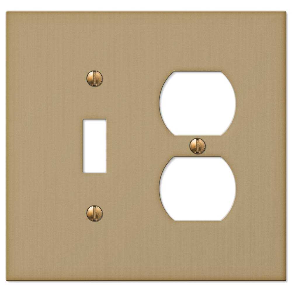 Amerelle Wallplates Elan Single Rocker Wallplate in Brushed 55RBZ - Image 5