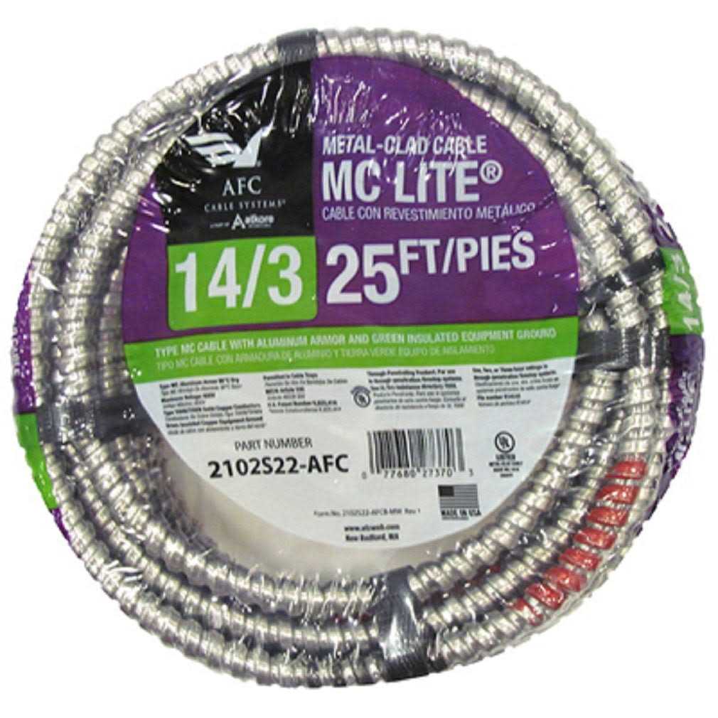 Southwire 25 ft. 14/3 MC Armored Cable 68582621 - Image 5