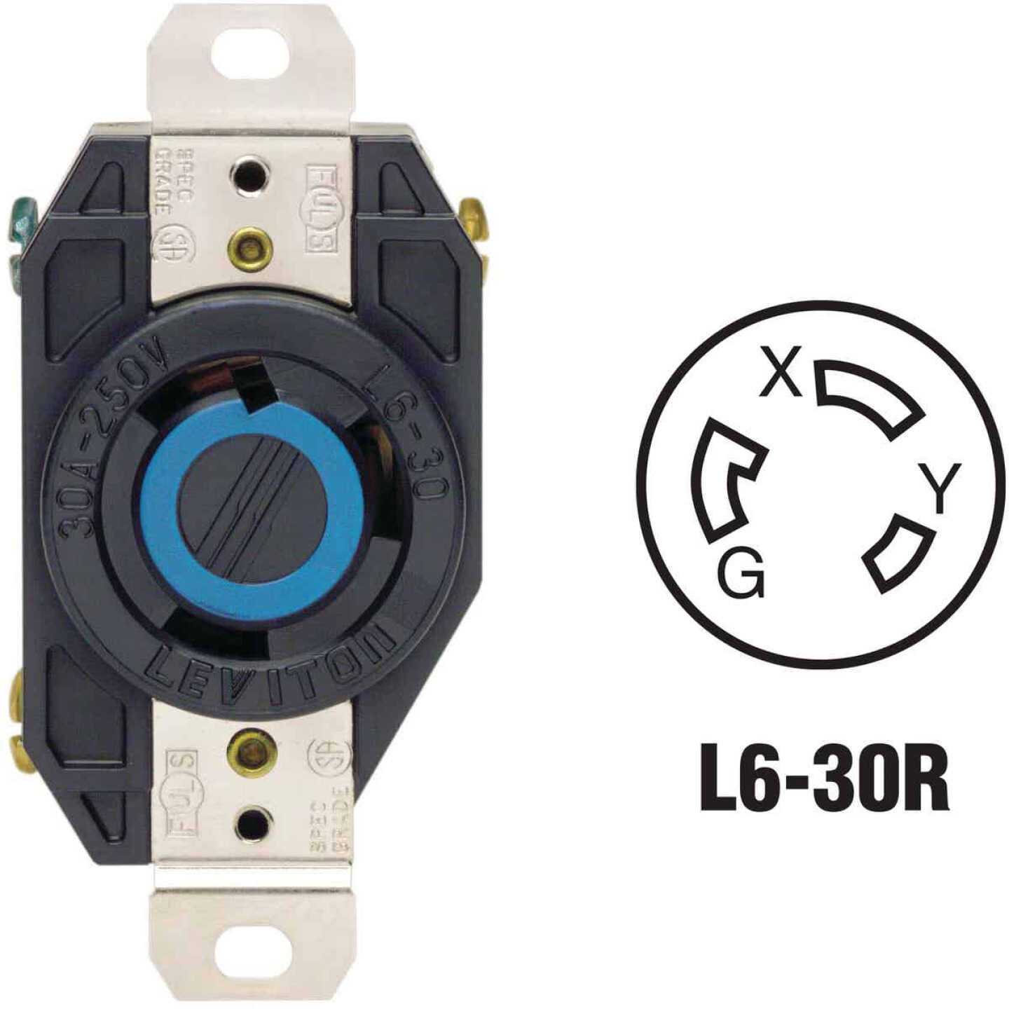 Leviton 2620 Locking Flush Receptacle - Image 2