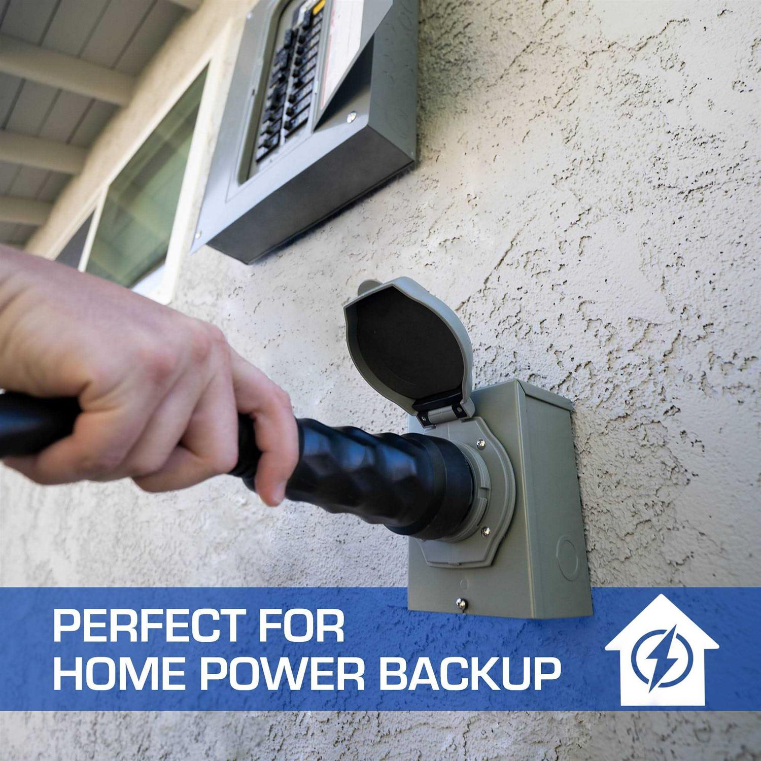 DuroMax XP5015GC 50-Amp 15-Foot 6-Gauge 14-50 CS6364 Heavy Duty Generator Cord for Home Power Backup - Image 4