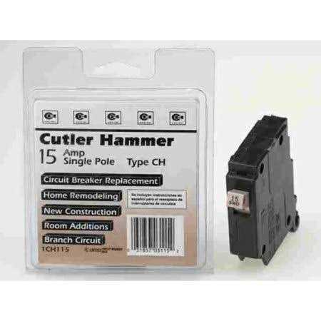 Cutler Hammer Single Pole Circuit Breaker 15 Amp - Image 3