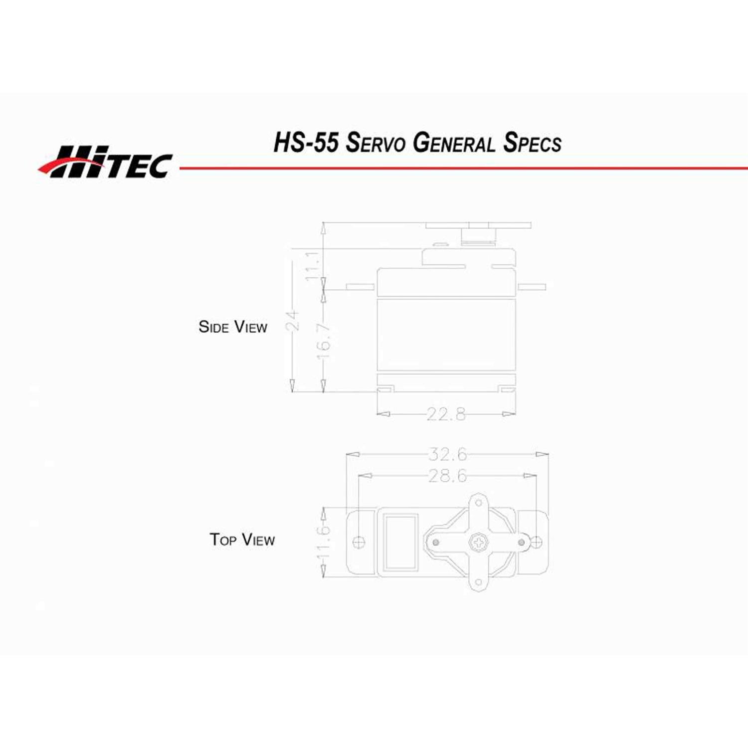 Hitec HS-55 Sub Micro Servo - Image 2