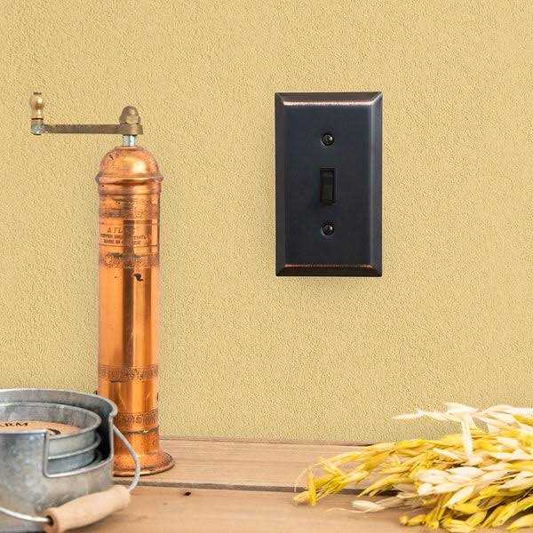 Amerelle 163RDB Century Wallplate 1 Rocker Steel Aged Bronze - Image 4