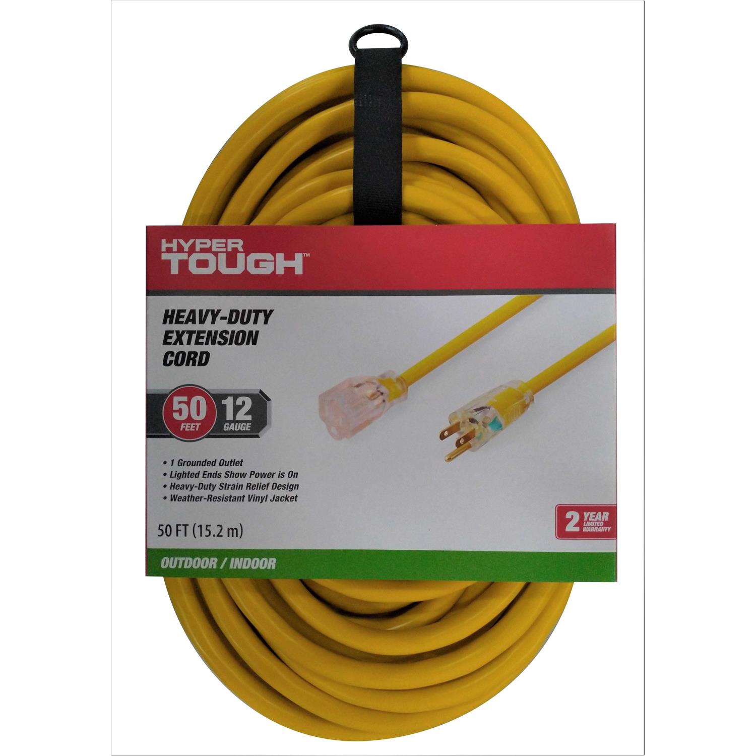 Hyper Tough Indoor & Outdoor Heavy Duty Extension Cord