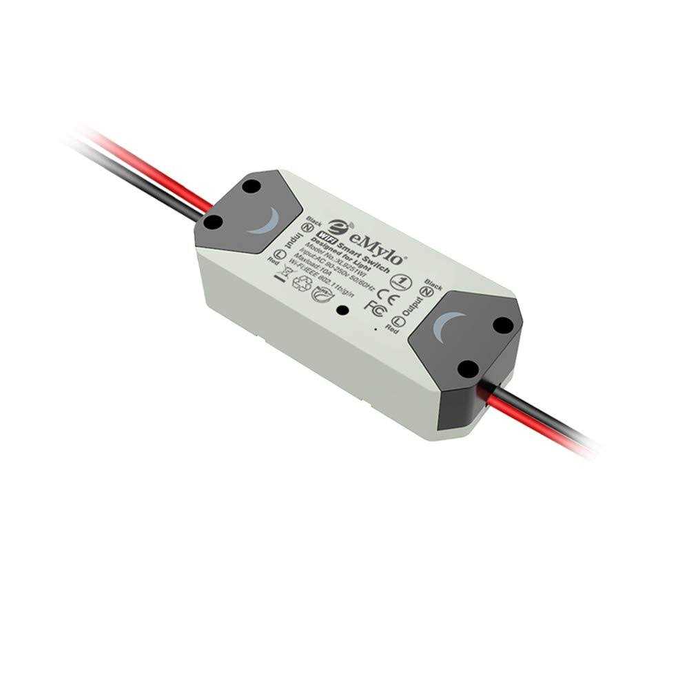 eMylo WiFi Switch eMylo Smart WiFi Relay Switch Wireless Light Remote Control Module for Smart Home Automation Compatible with Alexa