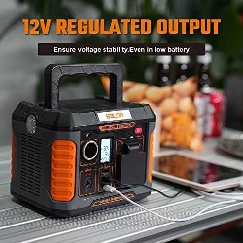 Baldr Portable Power Station Solar Generator with 200W/120V Pure Sine Wave AC Outlet - Image 3